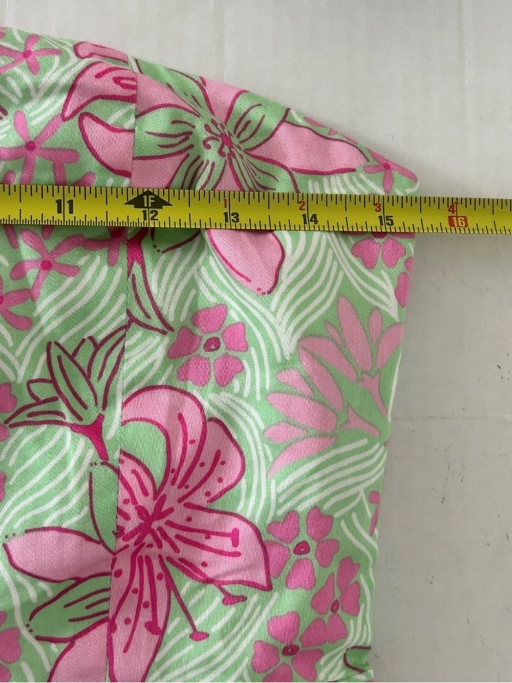 Lilly Pulitzer | Corrina Dress Size 6 Green Clover Strapless Cotton - Picture 11 of 14